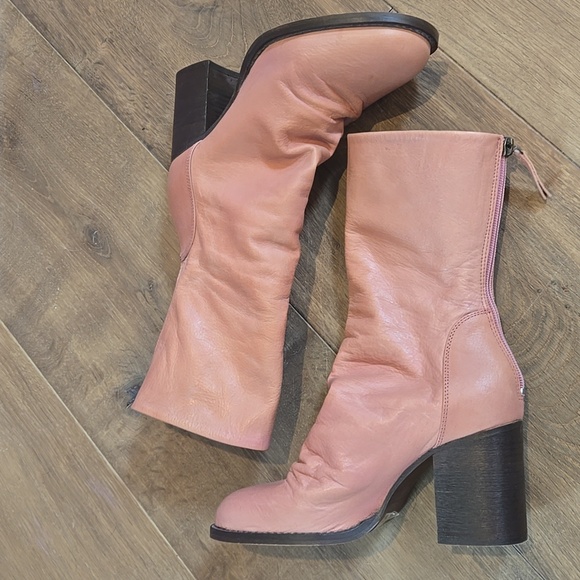 Free People Elle Block Heel Boots EUC - Picture 6 of 8